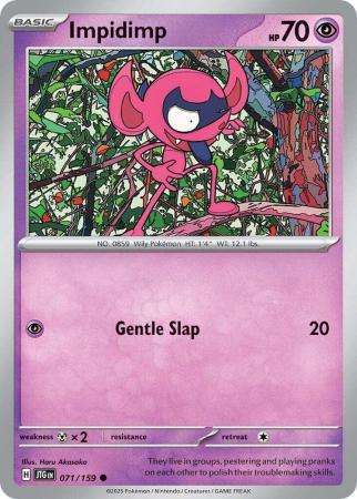 Pokemon Trading Card Game - Impidimp - 071/159 - Common - Journey together