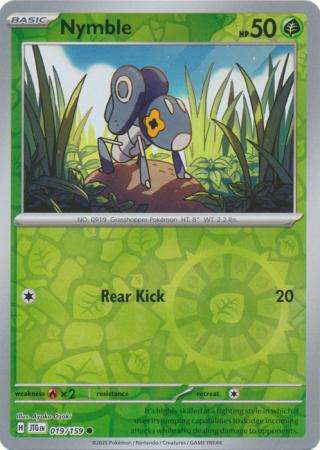 Pokemon Trading Card Game - Nymble - 019/159 - Common Reverse Holo Journey together