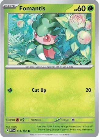 Pokemon Trading Card Game - Fomantis - 013/182 - Common - Destined Rivals