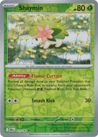 Pokemon Trading Card Game - Shaymin - 010/182 - Reverse Holo - Destined Rivals