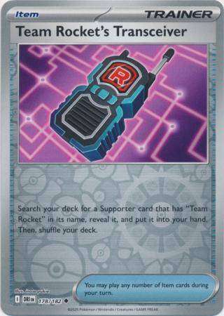 Pokemon Trading Card Game - Team Rocket's Transceiver - 178/182 - Uncommon Reverse Holo