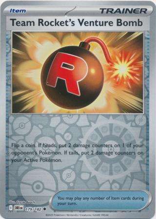 Pokemon Trading Card Game - Team Rocket's Venture Bomb - 179/182 - Reverse Holo - Destined Rivals
