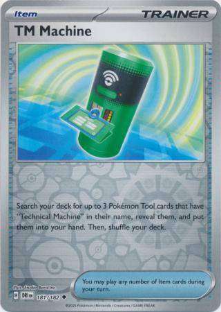 Pokemon Trading Card Game - TM Machine - 181/182 - Uncommon Reverse Holo