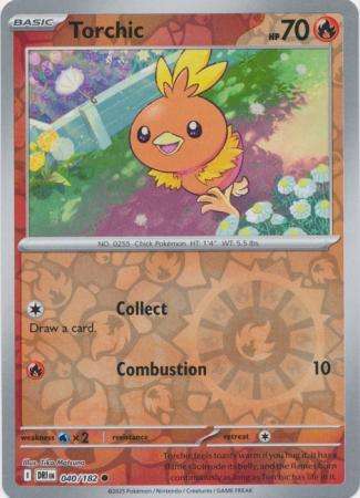 Pokemon Trading Card Game - Torchic - 040/182 - Reverse Holo - Destined Rivals