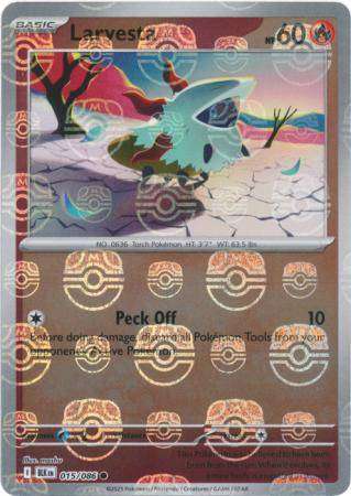 Pokemon Trading Card Game - Larvesta (Master Ball Pattern) - SV: Black Bolt (BLK)