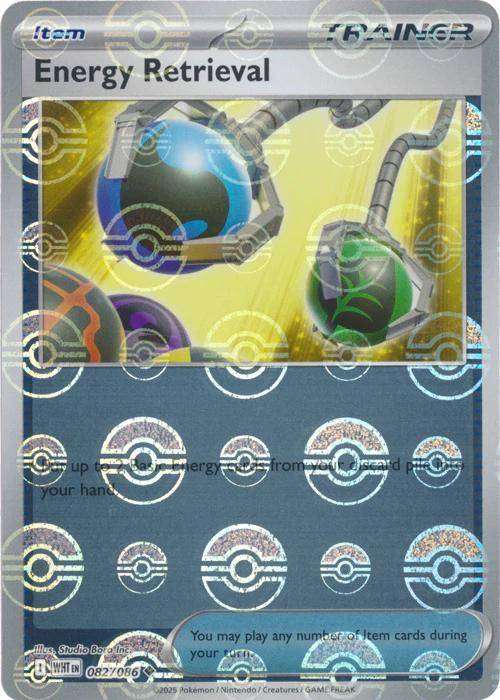 Pokemon Trading Card Game - Energy Retrieval (Poke Ball Pattern) - SV: White Flare (WHT)