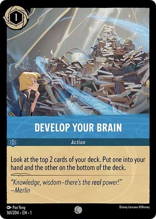 Disney Lorcana Trading Card Game -  Develop Your Brain - The First Chapter (1)