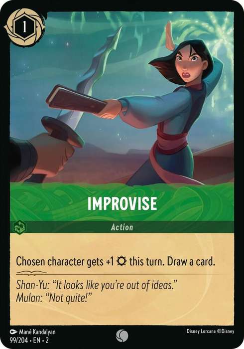 Disney Lorcana Trading Card Game - Improvise - Rise of the Floodborn (2)