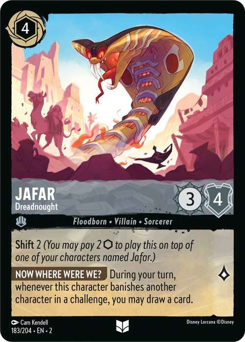 Disney Lorcana Trading Card Game - Jafar - Dreadnought - Rise of the Floodborn (2)