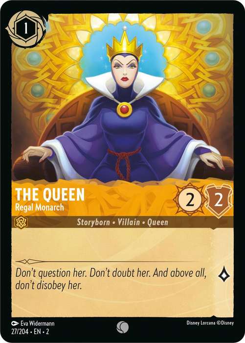 Disney Lorcana Trading Card Game - The Queen - Regal Monarch - Rise of the Floodborn (2)