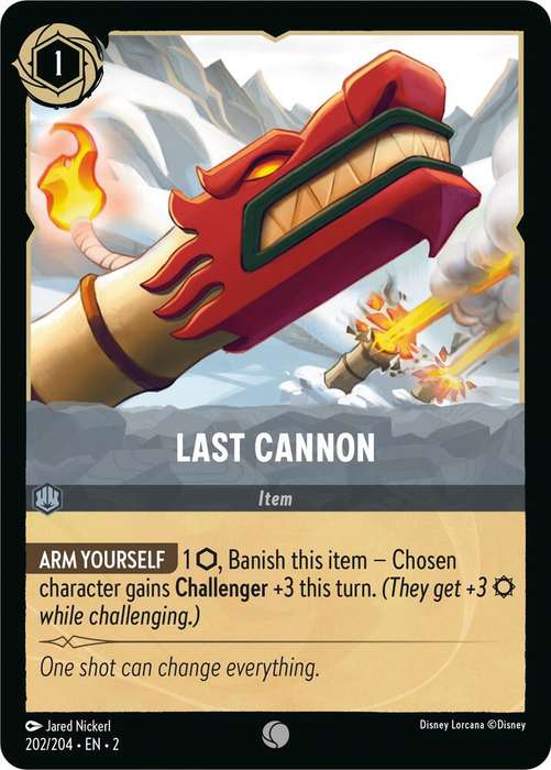 Disney Lorcana Trading Card Game - Last Cannon - Rise of the Floodborn (2)