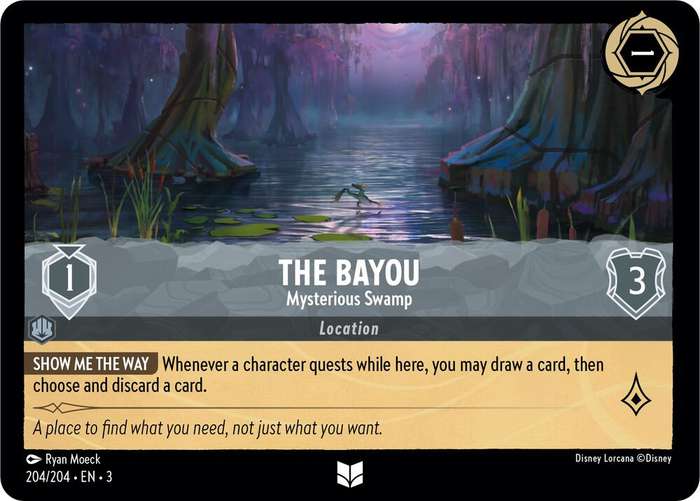Disney Lorcana Trading Card Game - The Bayou - Mysterious Swamp - Into the Inklands (3)