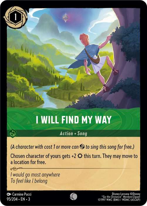 Disney Lorcana Trading Card Game - I Will Find My Way - Into the Inklands (3)