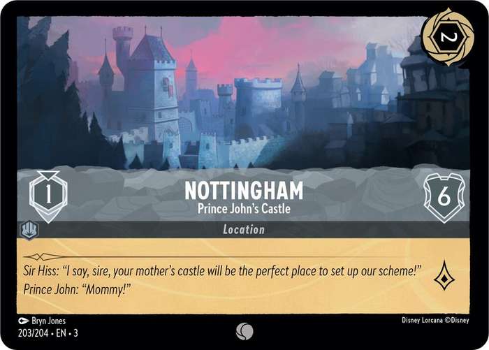 Disney Lorcana Trading Card Game - Nottingham - Prince John's Castle - Into the Inklands (3)