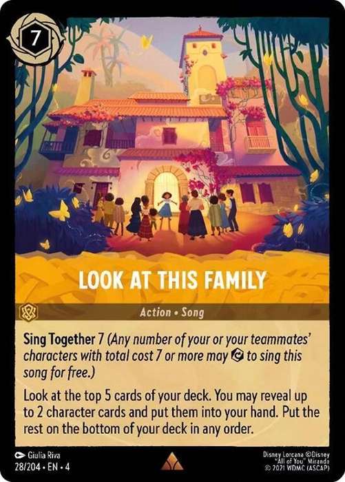 Disney Lorcana Trading Card Game - Rare - Look at This Family - Ursula's Return (4)