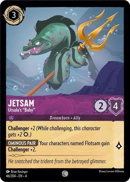 Disney Lorcana Trading Card Game - Jetsam - Ursula's "Baby" - Ursula's Return (4)