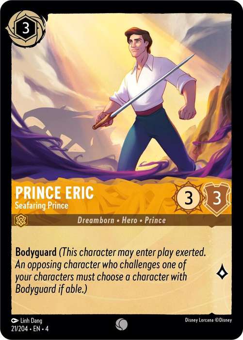 Disney Lorcana Trading Card Game - Prince Eric - Seafaring Prince - Ursula's Return (4)