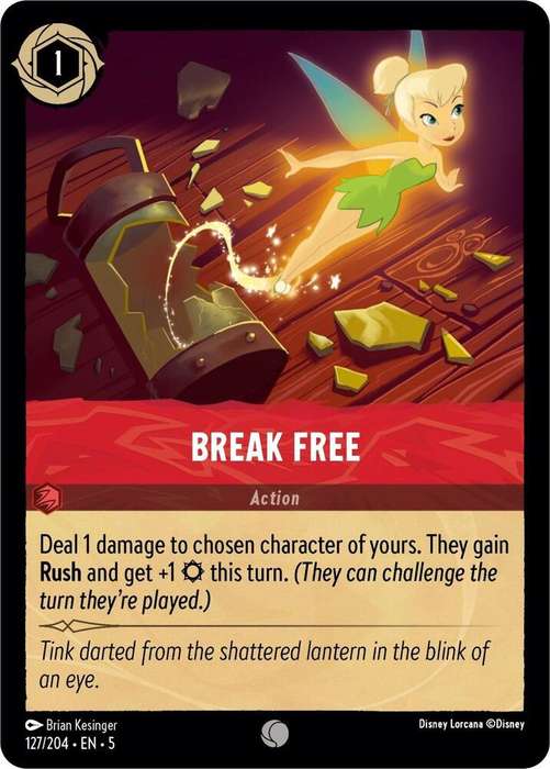 Disney Lorcana Trading Card Game - Break Free - Shimmering Skies (5)