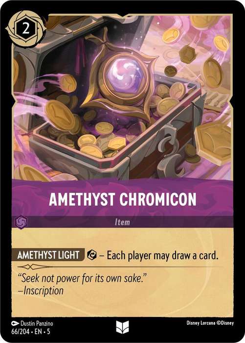 Disney Lorcana Trading Card Game - Amethyst Chromicon - Shimmering Skies (5)