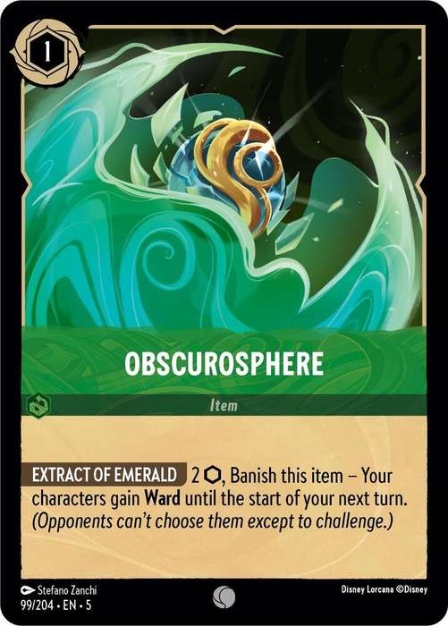 Disney Lorcana Trading Card Game - Obscurosphere - Shimmering Skies (5)