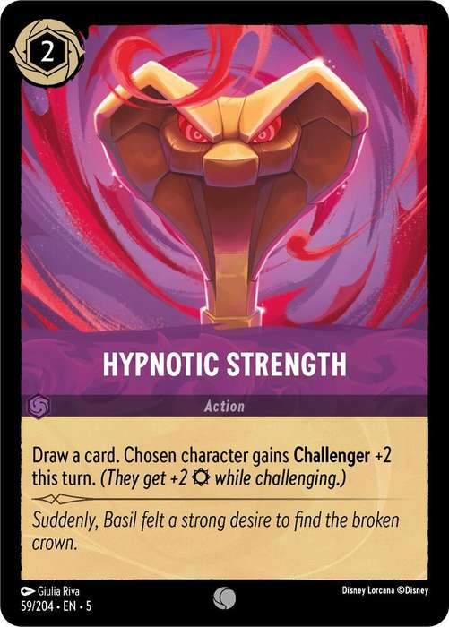 Disney Lorcana Trading Card Game - Hypnotic Strength - Shimmering Skies (5)
