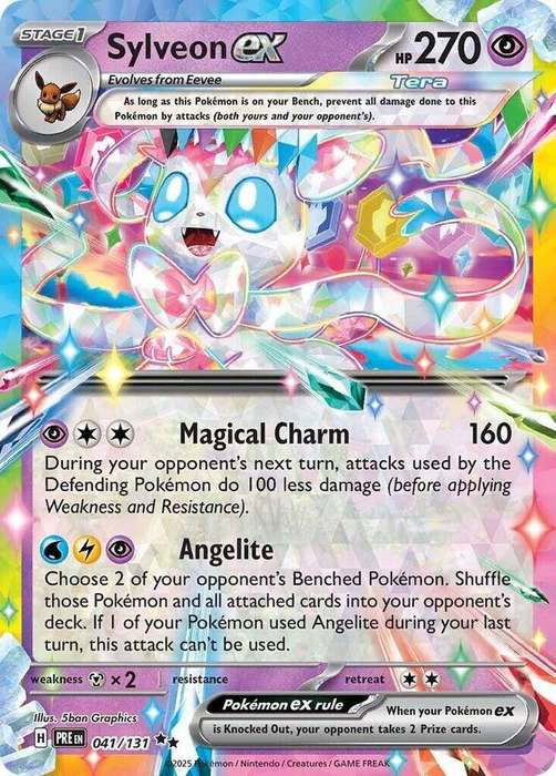 Pokemon Trading Card Game - Sylveon ex - 041/131 - SV: Prismatic Evolutions (PRE)