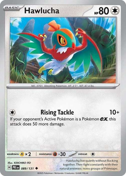 Pokemon Trading Card Game - Hawlucha - SV: Prismatic Evolutions