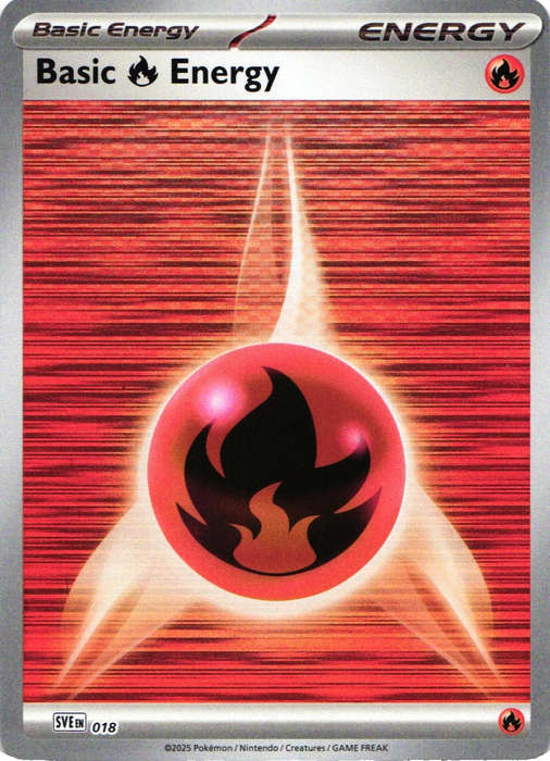 Pokemon Trading Card Game - Black Bolt & White Flare Holo Energy - Fire