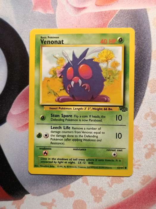 Pokemon Trading Card Game - Venonat #63 Pokemon Jungle  (8)