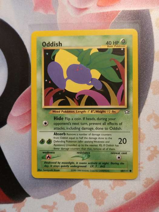 Pokemon Trading Card Game - Oddish #68 Pokemon Neo Genesis (6)