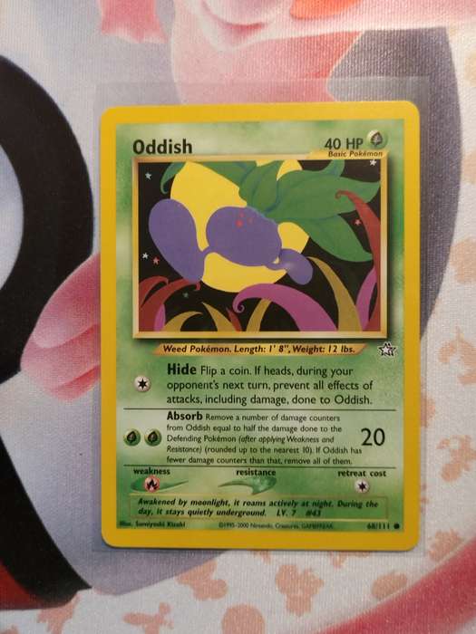 Pokemon Trading Card Game - Oddish #68 Pokemon Neo Genesis (2)