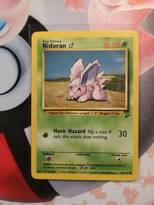 Pokemon Trading Card Game - Nidoran #83 Pokemon Base Set 2