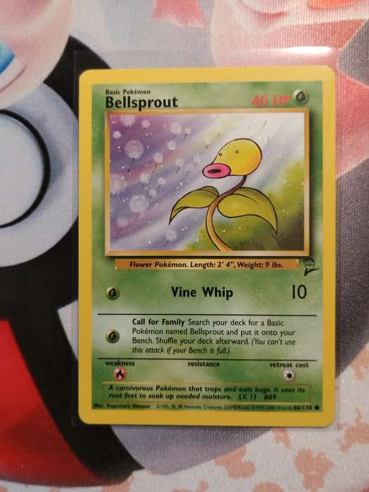 Pokemon Trading Card Game - Bellsprout #66 Pokemon Base Set 2 (2)
