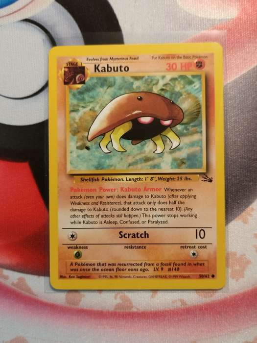 Pokemon Trading Card Game - Kabuto #50 Pokemon Fossil (1)
