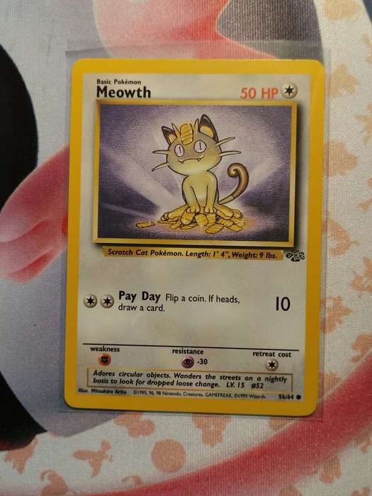 Pokemon Trading Card Game - Meowth #56 Pokemon Jungle (1)
