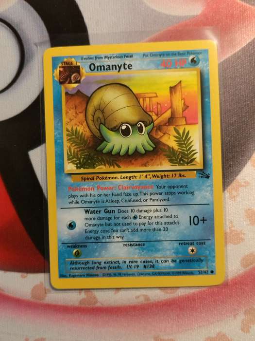 Pokemon Trading Card Game - Omanyte #52 Pokemon Fossil (1)