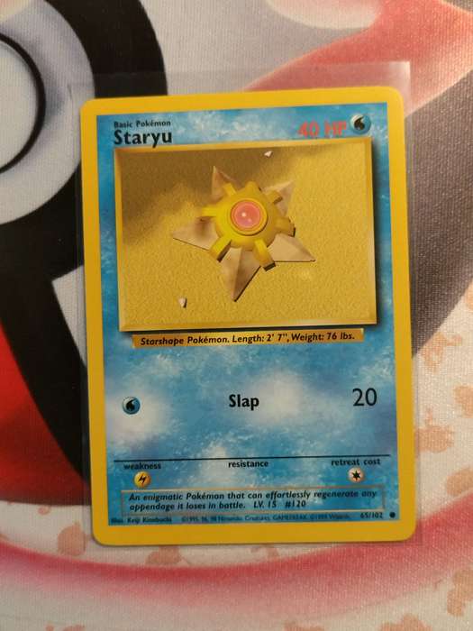 Pokemon Trading Card Game - Staryu #65 Pokemon Base Set (1)