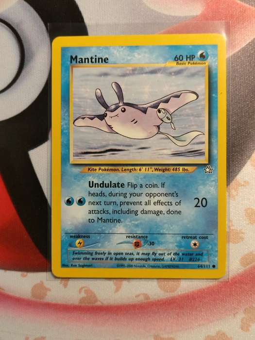 Pokemon Trading Card Game - Mantine #64 Pokemon Neo Genesis (3)