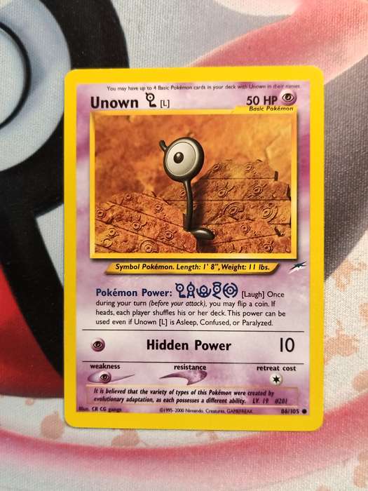 Pokemon Trading Card Game - Unown L #86 Pokemon Neo Destiny