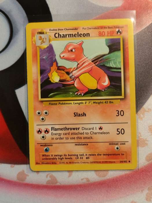 Pokemon Trading Card Game - Charmeleon #24 Pokemon Base Set (1)