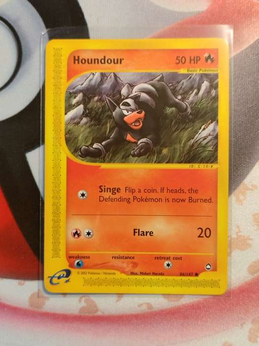 Pokemon Trading Card Game - Houndour #86 Pokemon Aquapolis