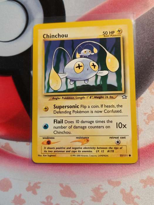 Pokemon Trading Card Game - Chinchou #55 Pokemon Neo Genesis (3)