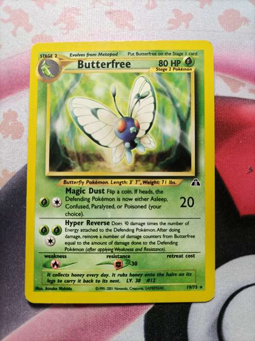 Pokemon Trading Card Game - Butterfree #19 Pokemon Neo Discovery