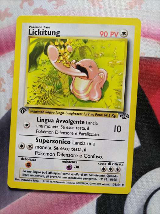 Pokemon Trading Card Game - Lickitung [1st Edition] #38 Pokemon Jungle [Italian]
