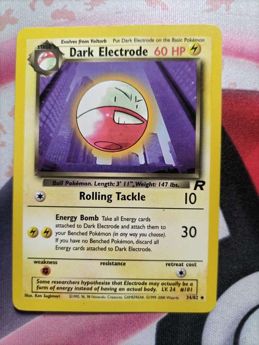 Pokemon Trading Card Game - Dark Electrode #34 Pokemon Team Rocket
