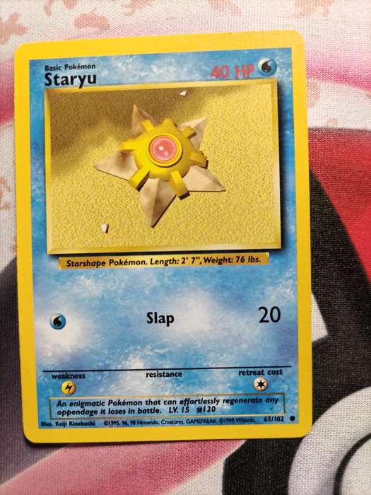 Pokemon Trading Card Game - Staryu #65 Pokemon Base Set - 5