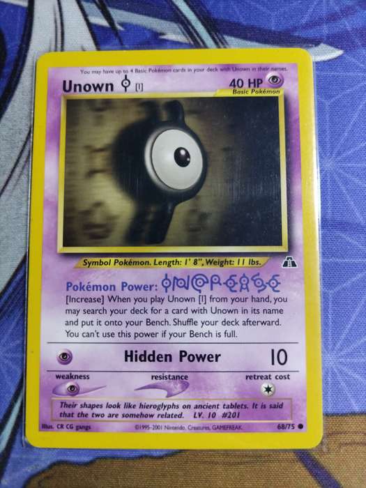 Pokemon Trading Card Game - Unown I #68 Pokemon Neo Discovery