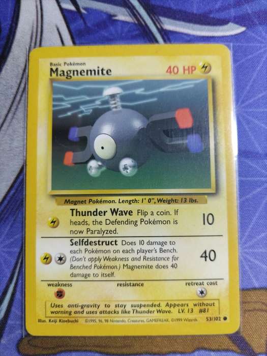 Pokemon Trading Card Game - Magnemite #53 Pokemon Base Set