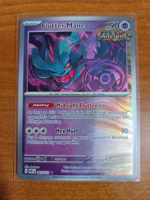 Pokemon Trading Card Game - Flutter Mane (Poke Ball Pattern) - SV: Prismatic Evolutions (PRE)