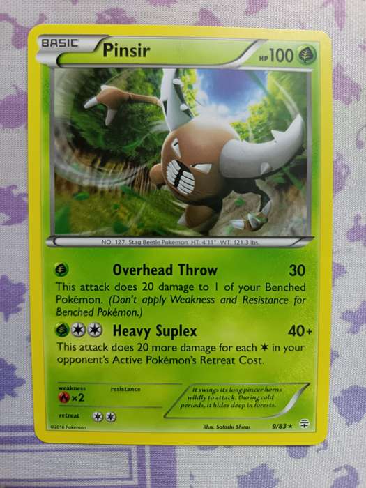 Pokemon Trading Card Game - Pinsir - 9/83 - Rare Generations - 2016